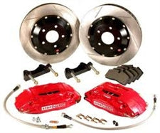 StopTech 95-99 BMW M3 w/ Red STR-40 Calipers 332x32mm Zinc Drilled Rotors Front Big Brake Kit