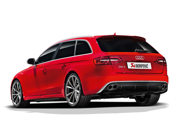 Akrapovic 12-15 Audi RS4 Avant (B8) Evolution Line Cat Back (Titanium) w/ Carbon Titanium Tips
