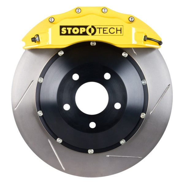 StopTech 12-13 VW Golf ST-60 Yellow Calipers 355x32mm Slotted Rotors Front Big Brake Kit