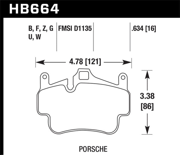 Hawk DTC-80 05-12 Porsche 911 (997) Rear Race Brake Pads