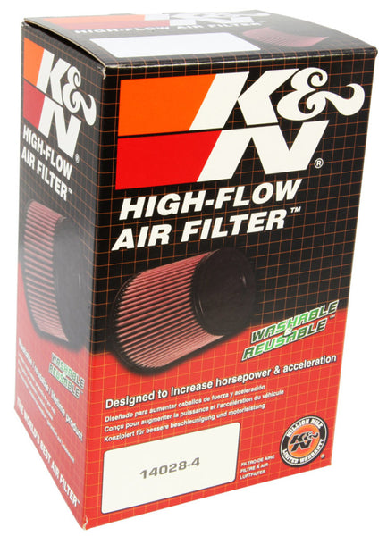K&N Filter Universal Clamp-On Air Filter 2-7/8in Flange 4-1/2in Base 3-1/2in Top 5-7/8in Height S/O