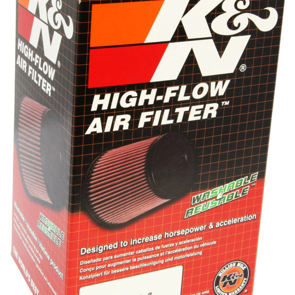 K&N Filter Universal Clamp-On Air Filter 2-7/8in Flange 4-1/2in Base 3-1/2in Top 5-7/8in Height S/O
