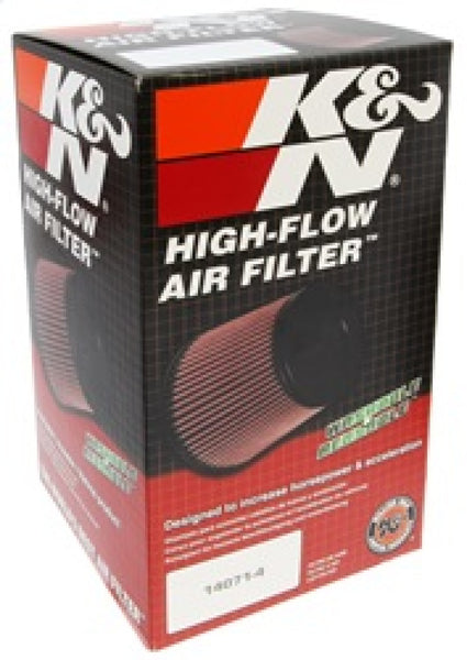 K&N Universal Clamp-On Air Filter 2-3/4in Flange 3-1/2in T 8-1/4in Height