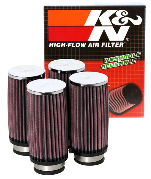 K&N Universal Rubber Filter 2 1/2inch Flange 3 inch OD 6 inch Height (W/ Adaptors)