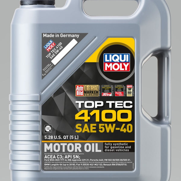 LIQUI MOLY 5L Top Tec 4100 Motor Oil 5W-40