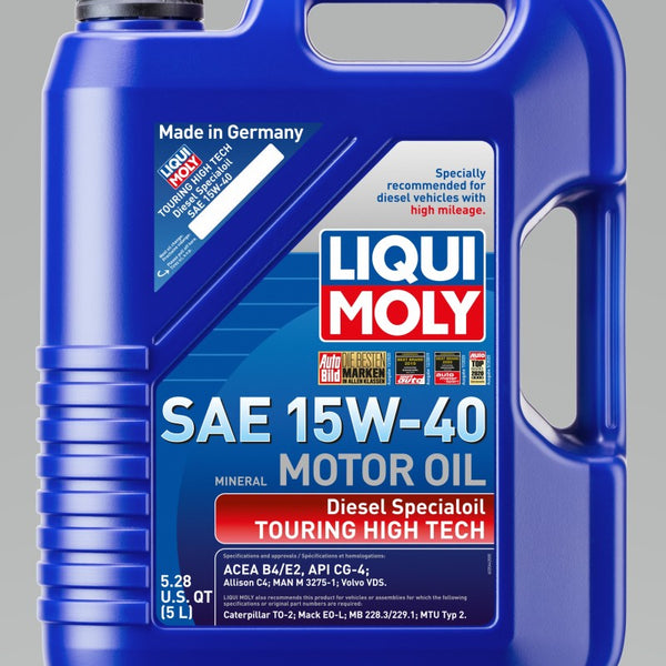 LIQUI MOLY 5L Touring High Tech Diesel Special Motor Oil 15W-40