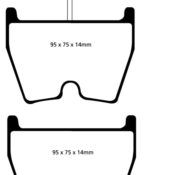 EBC 06-09 Audi RS4 4.2 (Cast Iron Rotors) Yellowstuff Front Brake Pads