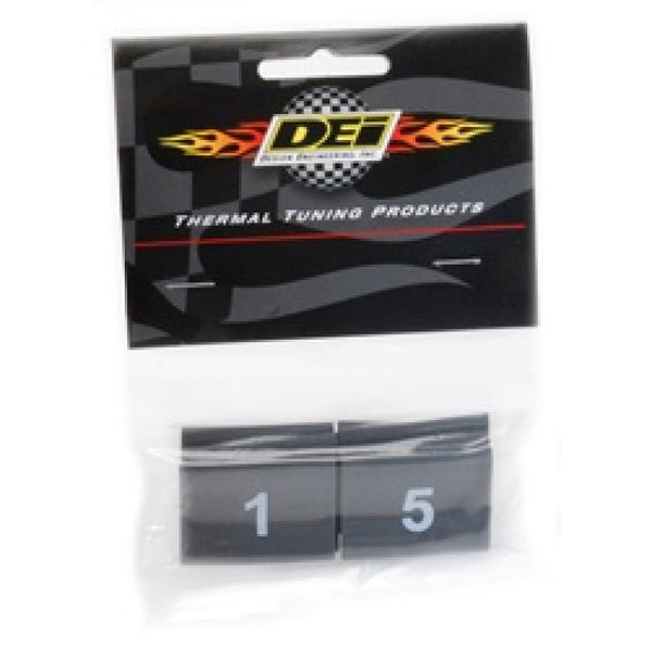DEI Wire Markers 8pc Set Numbered 1-8 - Black