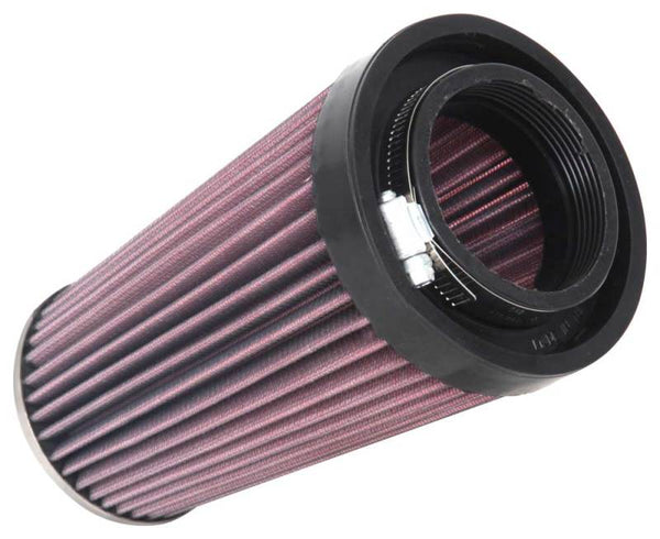 K&N Universal Clamp-On Air Filter 2-3/4in Flange 3-1/2in T 8-1/4in Height