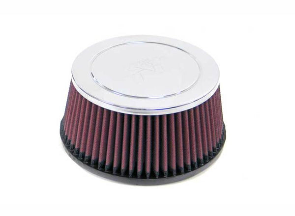 K&N Universal Chrome Filter 2 5/16 inch FLG / 6 3/4 inch Bottom / 5 7/8 inch Top / 3 1/8 inch Height