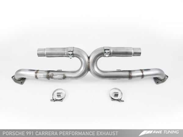 AWE Tuning 991 Carrera Performance Exhaust - Diamond Black Tips
