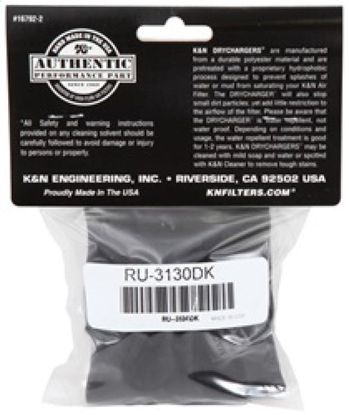 K&N Air Filter Wrap Black RU-3130