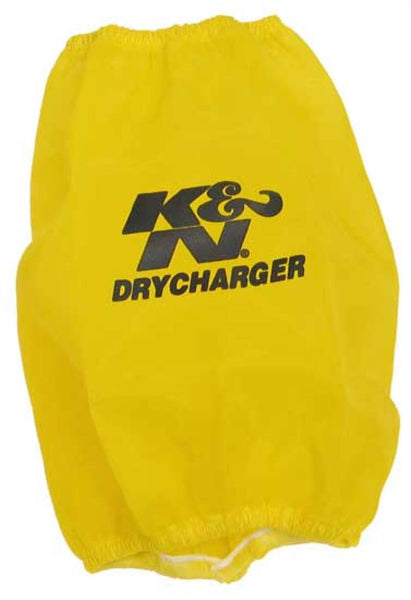 K&N Round Tapered Drycharger Air Filter Wrap - Yellow 5in Top ID x 6in Base ID x 7in H
