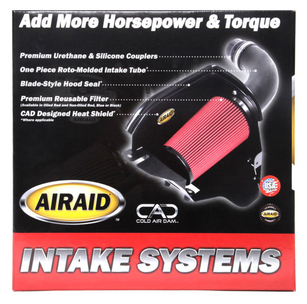 Airaid 97-03 Ford F-150/97-04 Expedition 4.6/5.4L CAD Intake System w/ Blk Tube (Dry / Red Media)