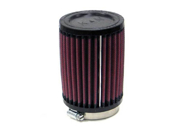 K&N Universal Rubber Filter - Round Straight - 5 Deg Flange Angle 2.5in Flange ID x 3.5in OD x 5in H