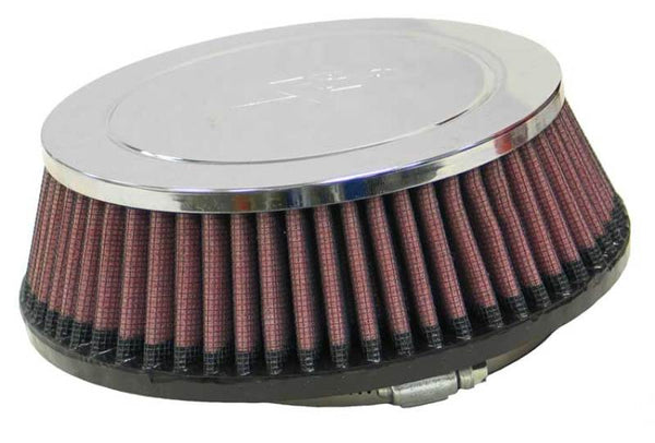 K&N Universal Clamp-On Air Filter 4-1/16in Flg / 6-7/8in B / 5-7/8in T / 2-3/16in H w/ Smog Port