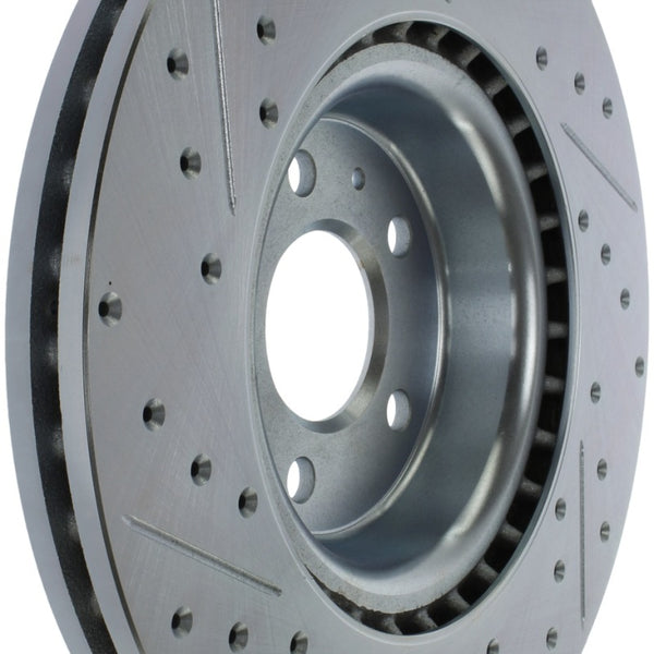 StopTech Select Sport 14-19 Audi A4i Slotted and Drilled Left Front Rotor