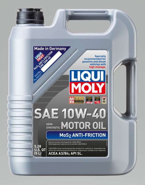LIQUI MOLY 5L MoS2 Anti-Friction Motor Oil 10W-40