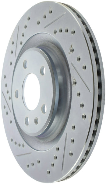 StopTech Select Sport 14-19 Audi A4i Slotted and Drilled Right Rear Rotor