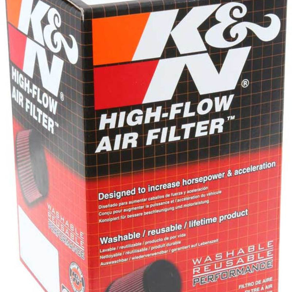 K&N Universal Clamp-On Air Filter 2-1/8in Flange 4in x 3in Base 3in x 2in Top 4in Length