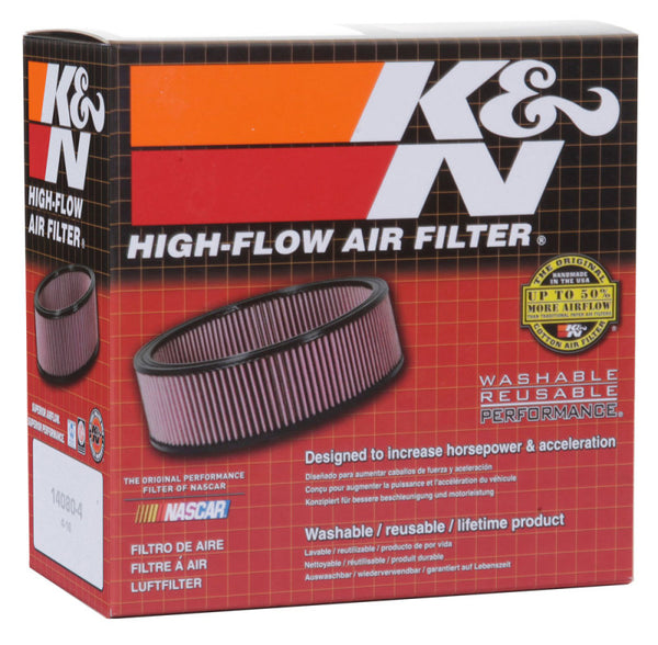 K&N Universal Custom Air Filter - Round 1.625in Flange / 1.625in ID / 2.75in Overall Height