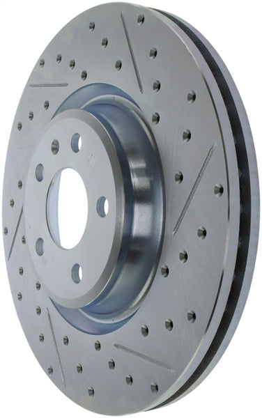 StopTech Select Sport 14-19 Audi A4i Slotted and Drilled Left Front Rotor