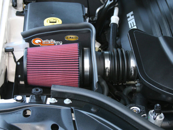 Airaid 05-10 Jeep Grand Cherokee 5.7L / 06-10 SRT8 CAD Intake System w/o Tube (Dry / Red Media)