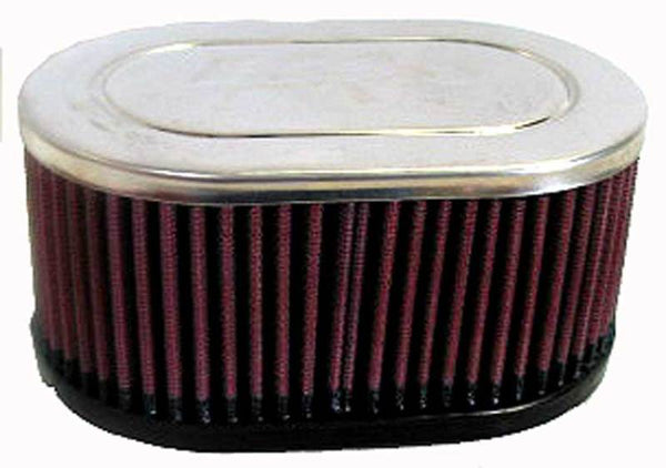 K&N Universal Clamp-On Air Filter 2-1/8in Dual Flange 6-1/4 x 4in OD 3n Height