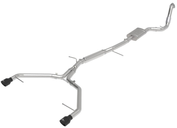 aFe 17-19 Audi A4 (B9) MACH Force-Xp 3in to 2.5in 304 SS Cat-Back Exhaust System-Dual SS Tips