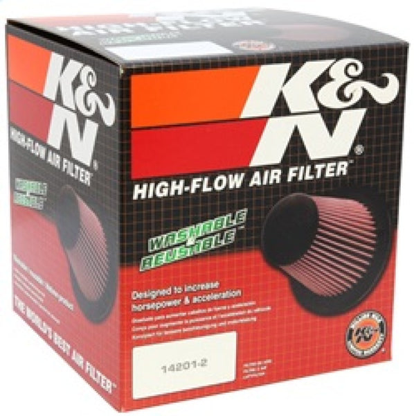 K&N Universal Round Air Filter 6in Flange / 8-1/4 x 6-1/4in Base / 6-1/4in x 4 T/ 5in Height