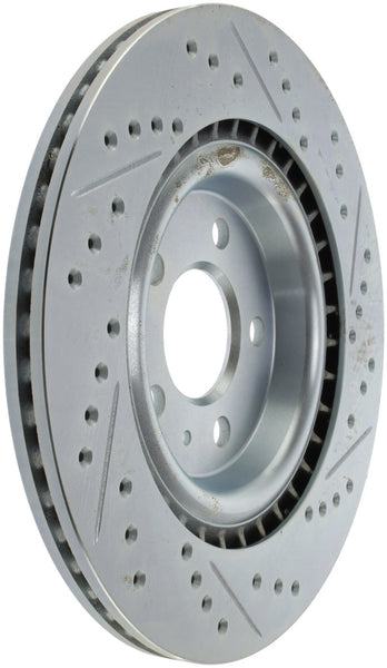 StopTech Select Sport 14-19 Audi A4i Slotted and Drilled Right Rear Rotor