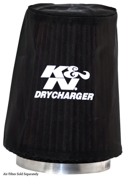K&N Drycharger Air Filter Wrap Black 5.375in Diameter / 6.5in Height