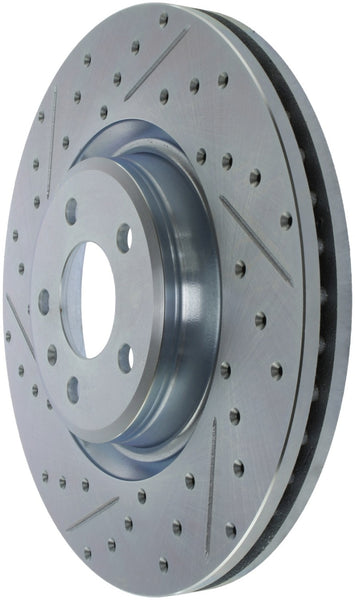 StopTech Select Sport 14-19 Audi A4i Slotted and Drilled Right Front Rotor