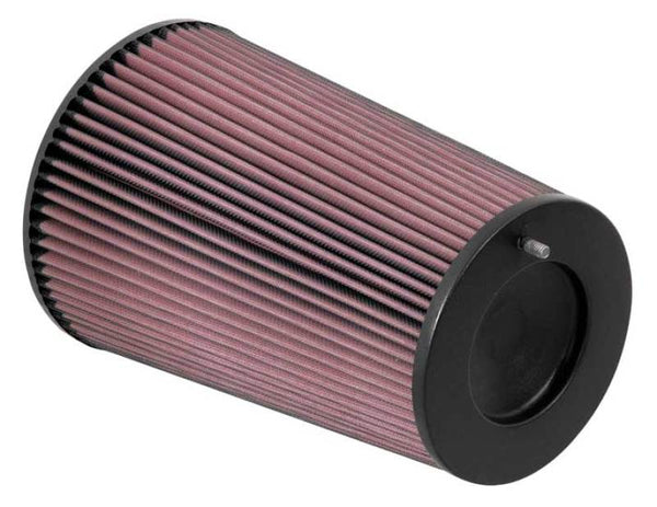 K&N Universal Air Filter - 4in Flange ID x 8in Base OD x 6.625in Top OD w/ Offset Stud x 12in Height