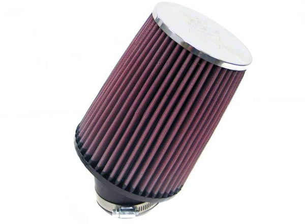K&N Universal Chrome Filter Round Tapered 2.75in FlangeID / 5.5in Base OD / 4.5in Top OD / 7in H