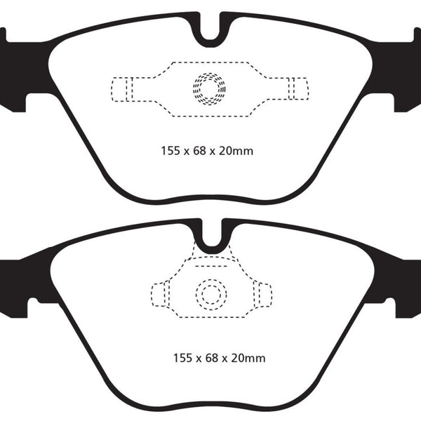 EBC 11+ BMW Z4 3.0 Twin Turbo iS (E89) Yellowstuff Front Brake Pads