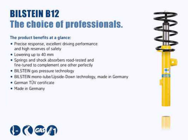Bilstein B12 (Pro-Kit)  01-05 VW Jetta 1.9L/2.0L Front & Rear Suspension Kit
