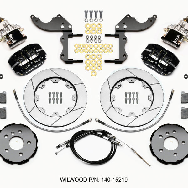 Wilwood Dynapro Radial4 / MC4 Rear Kit 12.19 2014-2015 Mini Cooper w/Lines & Cables