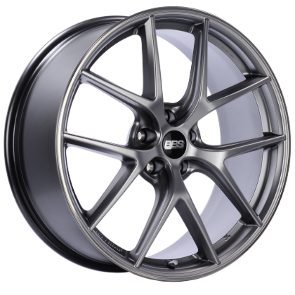BBS CI-R 19x10 5x120 ET25 Platinum Silver Polished Rim Protector Wheel -82mm PFS/Clip Required