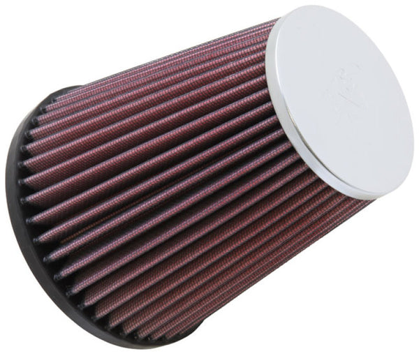 K&N Universal Chrome Filter-Round Tapered 2.5in Flange ID/5.188in Base OD/3.5in Top OD/5.938in H