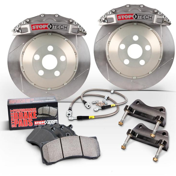 StopTech 95-99 BMW M3 w/ Red STR-40 Calipers 332x32mm Zinc Drilled Rotors Front Big Brake Kit